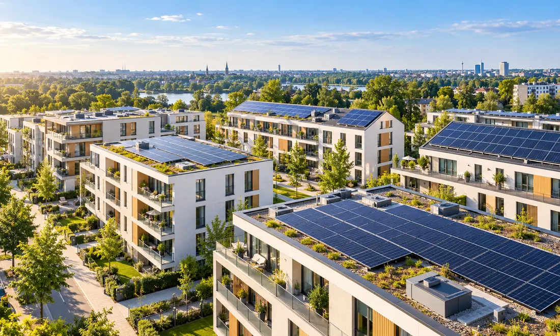 Photovoltaikanlage auf einem Wohngebäude